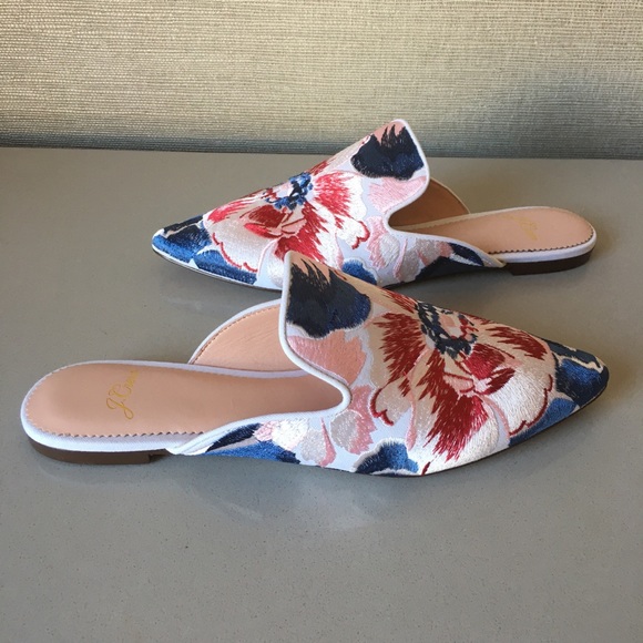 J. Crew Pointed-toe slides in brocade - Picture 3 of 7